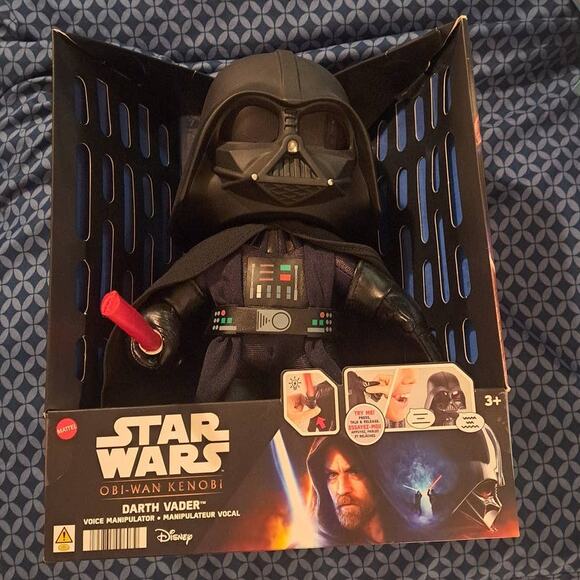 Star Wars Darth Vader Voice Changer Plush Toy Light Up Light Saber 11-inch - Picture 3 of 4